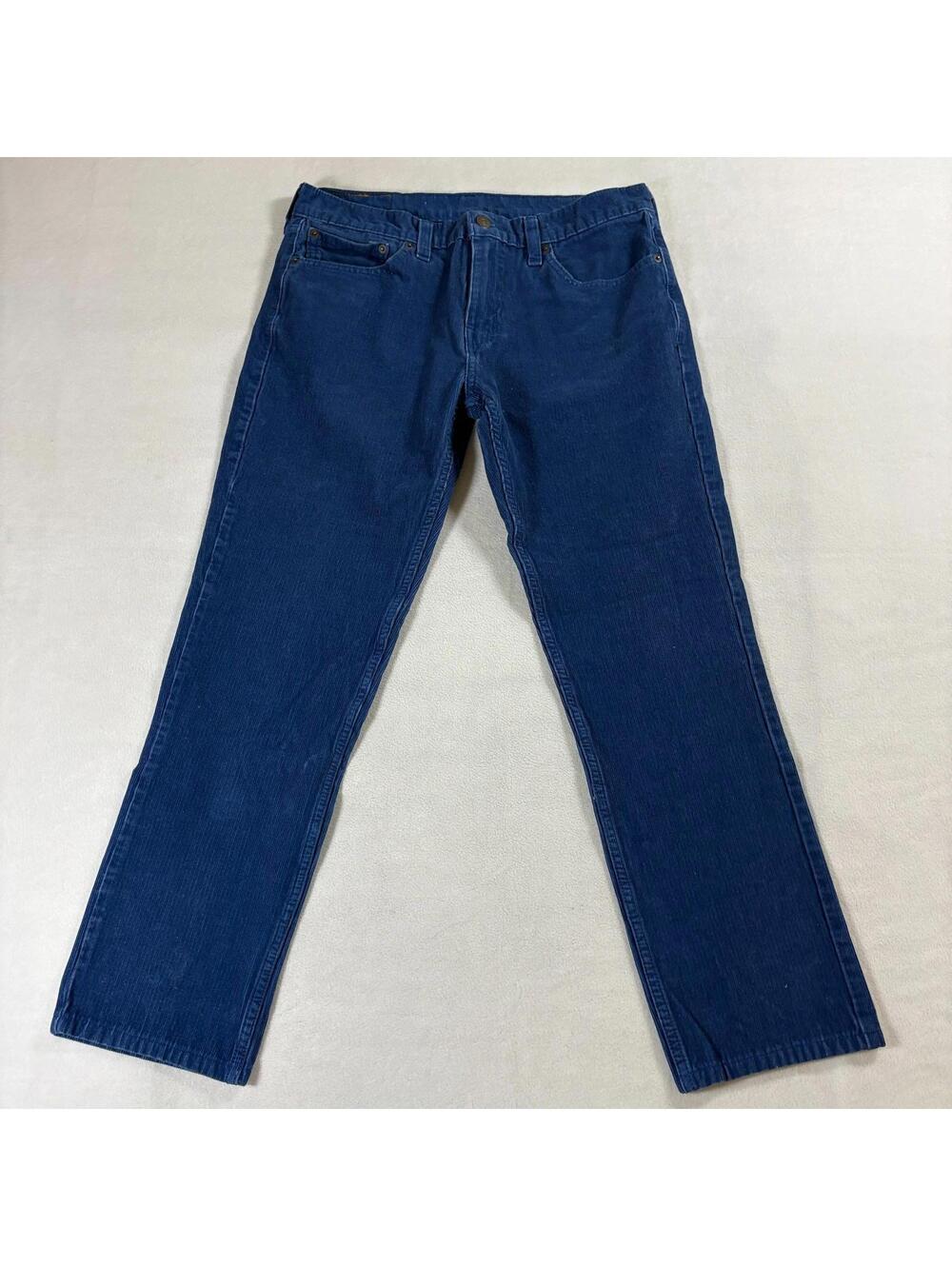 Levis 511 Slim Corduroy Pants Blue W32 L34 Fits Like 31X28 Straight Casual